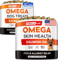 StrellaLab Omega 3 for Dogs - 360Ct Fish Oil Treats - Allergy& Itch Relief Skin&Coat Supplement - EPA&DHA - Dry Itchy Skin, Hot Spots Treatment, Anti Itch - Shedding, Itchy Skin Relief - Made in USA
