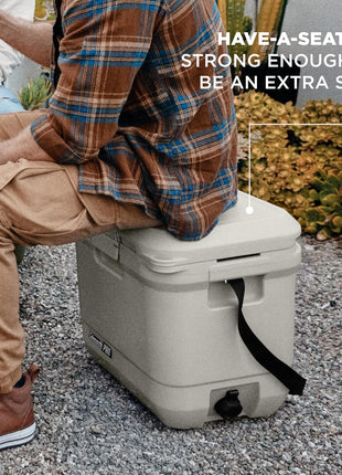 Coleman Pro 25-Quart Hard Cooler, Desert Sand