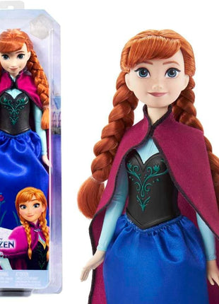 Mattel Disney Princess Dolls, Anna Posable Fashion Doll with Signature Clothing and Accessories, Disney's Frozen Movie Toys