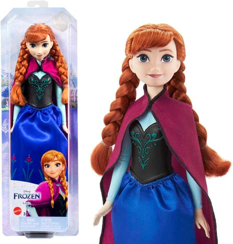 Mattel Disney Princess Dolls, Anna Posable Fashion Doll with Signature Clothing and Accessories, Disney's Frozen Movie Toys