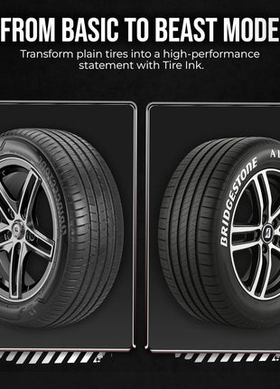 White Tire Paint Pen - Waterproof Permanent Paint pens for Car Wheels Lettering | Car Wash Safe and Durable | Made in Japan (Pack of 1)
