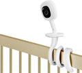 iTODOS Baby Monitor Mount Compatible with Nanit Pro Smart Baby Monitor & Flex Stand, Versatile Twist Mount Without Tools or Wall Damage,Travel Monitor Accessory -White