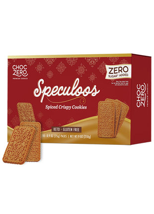 ChocZero Speculoos Cookies, Gluten Free, No Added Sugar, Spiced Windmill Keto Cookie, 30 Cookies Per Box, 9 Ounce (Pack of 1)