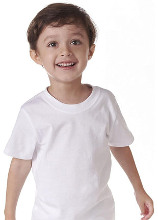 Gerber Baby Toddler 5-Pack Solid Short Sleeve T-Shirts Jersey 160 GSM, White, 3T