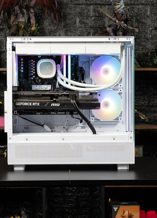 Skytech Gaming Azure 3 Gaming PC, AMD Ryzen 7 9800X3D 4.7GHz, AMD RX 9070XT 16GB VRAM, 2TB Gen4 NVMe SSD, 32GB DDR5 RAM 6000, 1000W Gold PSU, 360 ARGB AIO, WI-FI 5, Windows 11, Desktop