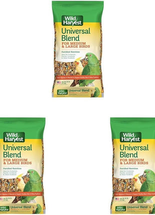 Wild Harvest Universal Blend For Small Birds 3 Pounds, Foritified Nutrition