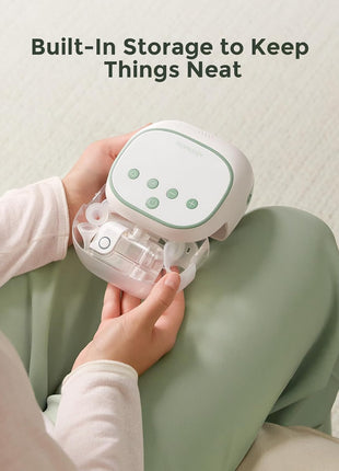 Momcozy BreezyClear ProTM Nasal Aspirator for Baby, Hospital-Grade 75 kPa Nose Sucker with 9 Adjustable Suction Levels, Electric Nose Cleaner for Toddler, Light & Music Soothing