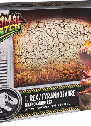 Primal Hatch Jurassic World Interactive T-Rex Toy Dinosaur Egg | Interactive Dino Figure, Realistic Hatching Experience, 100+ Sounds & Reactions, Train & Feed, Gifts for Kids Ages 5+