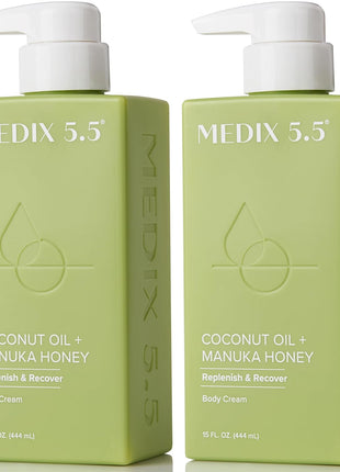 Medix 5.5 Retinol Body Lotion Firming Moisturizer | Crepey Skincare Treatment | Retinol Body Cream | Anti Aging Firming Cream For Women Targets Look Of Crepe Skin, Wrinkles, & Sagging Skin, 15 Fl Oz