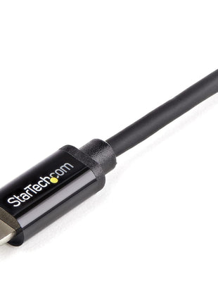 StarTech.com 2m (6ft) Long Black Apple 8-pin Lightning Connector to USB Cable for iPhone / iPod / iPad - Charge and Sync Cable (USBLT2MB)