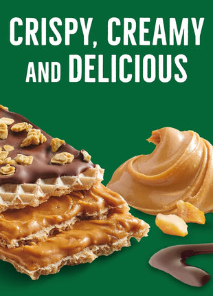 Nature Valley Creamy Wafer Bars, Peanut Butter Chocolate, 13 oz, 10 ct | 4g Protein, Crispy Wafers with Peanut Butter Filling, Chocolatey Coating, Crunchy Topping, No Artificial Flavors or Colors