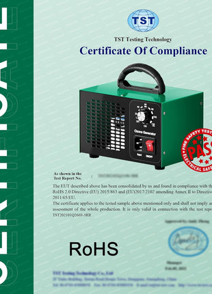 Ozone Generator 45,000mg/h, Home/Industrial O3 Car Deodorizer. Ozone Machine Air Ionizer Ozone Odor Eliminator for Strong Odor. Odor Eliminator for Home, Car, Pet. Room Deodorizer For 2500 sq ft.