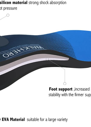 Plantar Fasciitis Insoles for Men Women - Orthotics Inserts, Shoe Insoles Arch Support Flat Feet Inserts Work Boot Insole (Mens 10-10 1/2 | Womens 12-12 1/2)