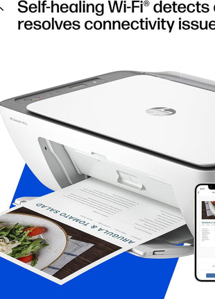 HP DeskJet 2855e Wireless All-in-One Color Inkjet Printer, Scanner, Copier, Best-for-home, 3 months of Instant Ink included, Single-band Wi-Fi connectivity (588S5A)