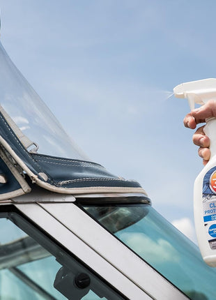 303 Products Marine Clear Protective Cleaner - Cleans and Protects Vinyl and Plastics, Provides Superior UV Protection, Prevents Yellowing and Cracking, 32oz (30215)