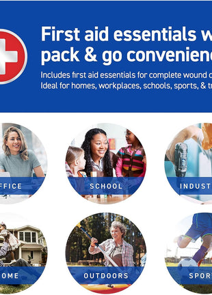 Care Science First Aid Kit, 110 Pieces | Professional Use for Travel, Work, School, Home, Car, Emergency, Survival, Camping, Hiking, and More