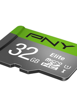 PNY 32GB Elite Class 10 U1 microSDHC Flash Memory Card - 100MB/s Read, Class 10, U1, Full HD, UHS-I, Micro SD (Pack of 1)