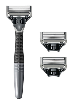 Harry's Shaving Kit for Men - Razor Handle and 3 Razor Blade Refill Cartridges - Charcoal