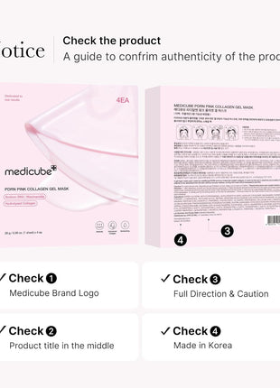 medicube Jelly Gel Mask with Salmon DNA PDRN Pink Collagen | Overnight Face Mask for Glass Glow Skin | Elasticity, Hydrating, Firming and Moisturizing | Korean Skincare, 28g x 4ea