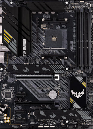 ASUS TUF Gaming B550-PLUS WiFi II AMD AM4 (3rd Gen RyzenTM) ATX Gaming Motherboard (PCIe 4.0, WiFi 6, 2.5Gb LAN, BIOS Flashback, USB 3.2 Gen 2, Addressable Gen 2 RGB Header and Aura Sync)