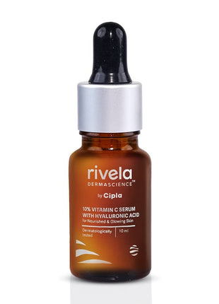 Rivela Dermascience 10% Vitamin C Serum with Hyaluronic Acid 10ML