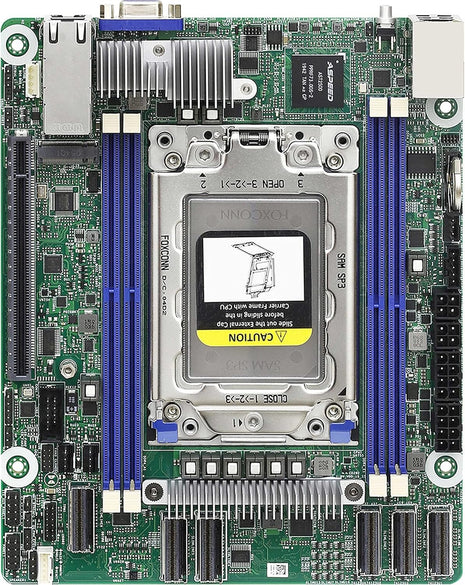 AsRock Rack ROMED4ID-2T Proprietary(Deep Mini-ITX) Server Motherboard AMD SP3 (LGA4094) EPYC 7002 Series