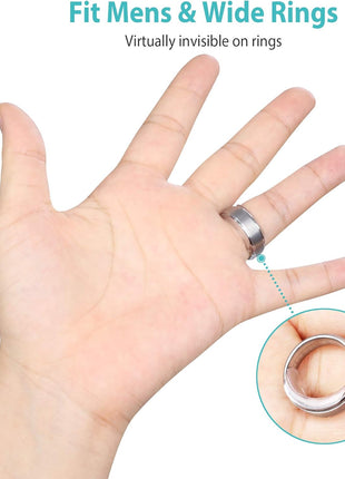 Invisible Ring Size Adjuster for Loose Rings Ring Adjuster Sizer Fit Any Rings Ring Guard Spacer (Clip-ON, 8 PCS)