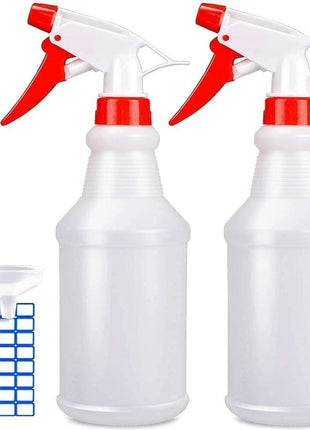 JohnBee Empty Spray Bottles (16oz/2Pack) - Adjustable Spray Bottles for Cleaning Solutions - No Leak and Clog - HDPE spray bottle For Plants, Pet, Vinegar, BBQ, and Rubbing Alcohol