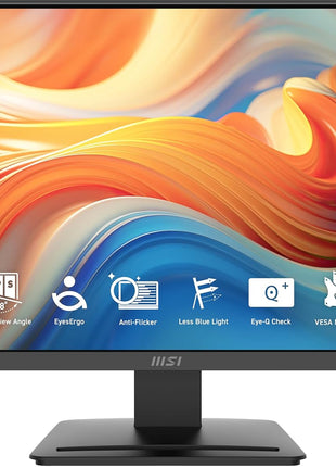 msi PRO MP243L E14 24-inch IPS 1920 x 1080 (FHD) Gaming Office Monitor, 144Hz, Adaptive-Synch, HDR Ready, HDMI, VGA Port,VESA Mountable, Tilt, 4-Side Slim Bezel,1ms, Black