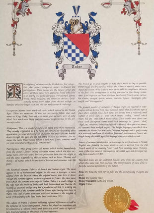 Mr Sweets Thorne - Coat of Arms, Crest & History 3 Print Combo - Surname Origin: English England