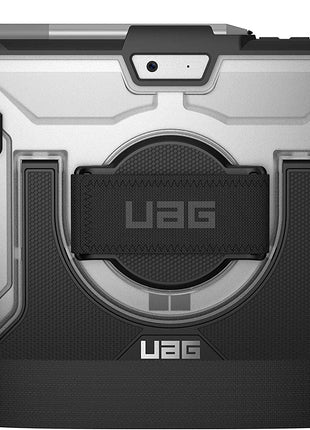 URBAN ARMOR GEAR UAG Designed for Microsoft Surface Go 4 / Surface Go 3 / Surface Go 2 / Surface Go Case 10.5" Plasma w/Hand Strap & Shoulder Strap Feather-Light Rugged Military Drop Tested Cover Ice