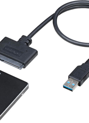 StarTech SATA to USB Adapter, USB 5Gbps, 2.5in SATA III (USB3S2SAT3CB) | Hard drive reader cable for SSD or HDD, USB-A, UASP up to 70% faster, USB Powered, Not for 3.5in drives, Laptops