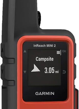 Garmin inReach Mini 2, Lightweight and Compact Satellite Communicator, Hiking Handheld, Orange - 010-02602-00 | Two-Way Iridium Messaging and Interactive Sos, Up to 14 Days and 30 Days Battery, 3.5 Oz, IPX7