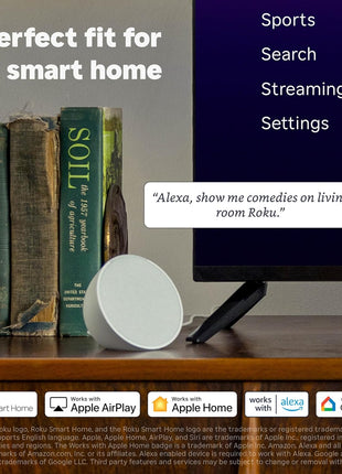Roku Streaming Stick HD — HD Streaming Device for TV with Roku Voice Remote, Free & Live TV