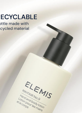 ELEMIS Mayfair No.9 Hand & Body Lotion, Lightweight Formula Hydrates, Softens, and Moisturizes Skin with Sustainable Shea Butter and Borage Oil