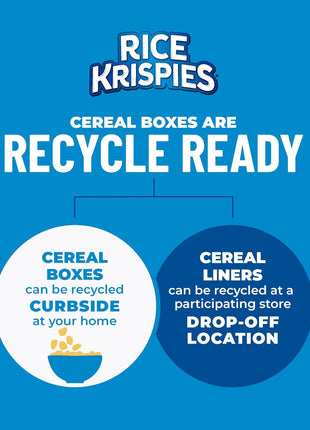 Kellogg's Rice Krispies Cold Breakfast Cereal, 8 Vitamins and Minerals, Rice Krispies Treats, Giant Size, Original, 24oz Box (1 Box)