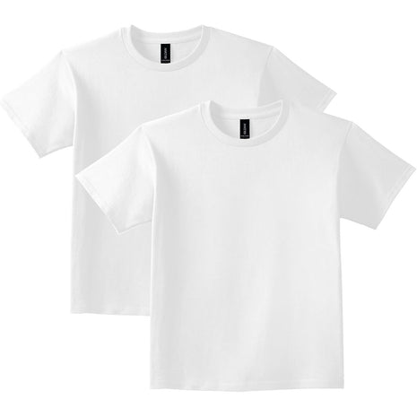 Gildan Youth Ultra Cotton T-Shirt, Style G2000B, 2-Pack, Sport Grey, Large