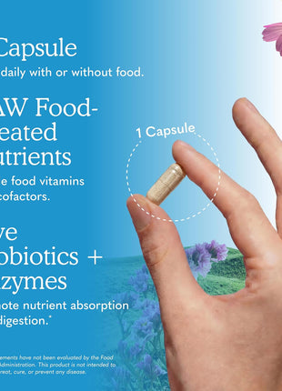 Garden of Life Vitamin Code Raw One for Men, Once Daily Multivitamin, 75 Capsules, One a Day Mens Vitamins plus Fruit, Veggies & Probiotics for Mens Health, Vegetarian Multivitamins