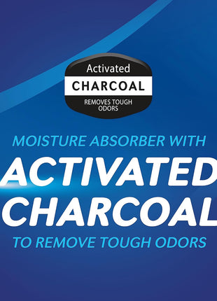 DampRid Fragrance Free Disposable Moisture Absorber with Activated Charcoal, 18 oz (Pack of 3) Moisture Absorber & Odor Remover, Lasts Up To 60 Days, No Electricity Required