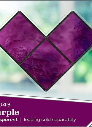 Gallery Glass, Purple Stained Glass 2 fl oz Brilliant Smooth Finish Paint, Perfect for Easy to Apply DIY Arts and Crafts, 20043