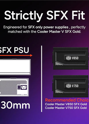 Cooler Master NR200P V2 Mini-ITX PC Case Ready, SFX Fit PSU Ready to Install, 280mm AIO Support, 357mm Vertical GPU Mount, Designed Ready Nvidia RTX 5090 | AMD RX 9070 XT, Tempered Glass, DIY