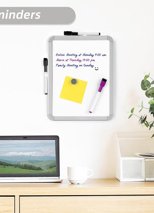 VUSIGN Small Dry Erase Whiteboard, 8.5 x 11 Inches White Board for Kids, Students, Fridge, Locker, Mini Dry Erase Board