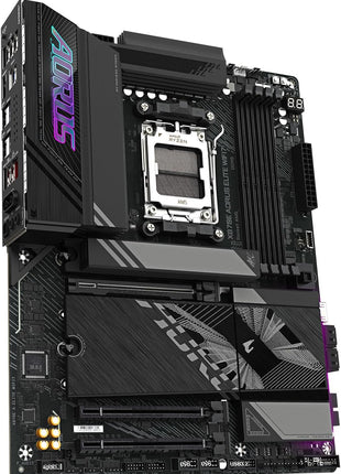 GIGABYTE X870E AORUS Elite WiFi 7 AMD AM5 LGA 1718 Motherboard, ATX, DDR5, 4X M.2, PCIe 5.0, USB4, 2.5GbE LAN, EZ-Latch