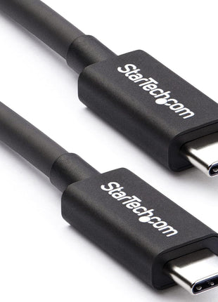 StarTech.com 50cm (1.6ft) Passive Thunderbolt 3 Cable, 40Gbps, 100W PD, 4K/5K Video, Thunderbolt Cable, Compatible with USB4/DP Alt Mode, Thunderbolt 4, USB 3.2/Type-C (TBLT34MM50CM)