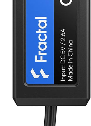 Fractal Design Adjust 2 Manual ARGB Controller for All Standard 5V ARGB LED Fans Strips and Devices Chaining Y-Cable Adapter Included
