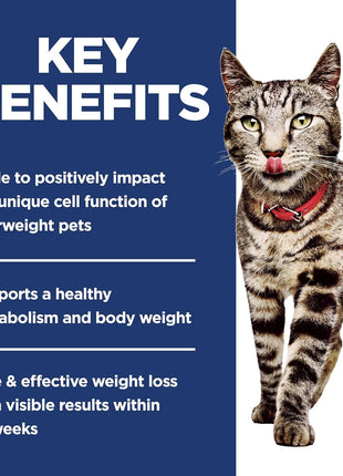 Hill's Science Diet Perfect Weight, Adult 1-6, Weight Management Support, Dry Cat Food, Chicken Recipe, 7 lb Bag