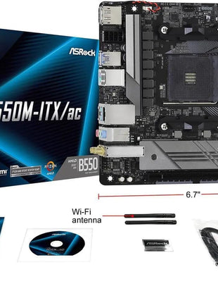 ASRock B550M-ITX/AC Supports 3rd Gen AMD AM4 RyzenTM / Future AMD RyzenTM Processors motherboard Mini ITX