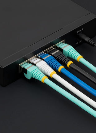 StarTech.com 20ft CAT6a Ethernet Cable - Low Smoke Zero Halogen (LSZH) - 10 Gigabit 500MHz 100W PoE RJ45 S/FTP Blue Network Patch Cord Snagless w/Strain Relief (NLBL-20F-CAT6A-PATCH)