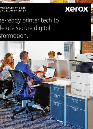 Xerox VersaLink B625 Black and White Laser All-in-One Printer | Reduce downtime with fast 65 ppm Print, Scan, Copy, Fax, easy setup, secure workflows, low running costs