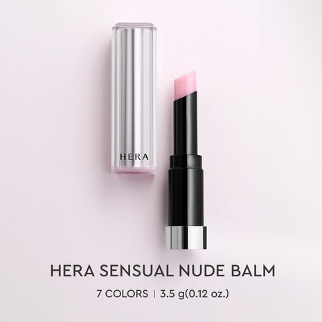HERA Sensual Nude Balm 3.5g #00 GLACIER | 30H Hydrating Tinted Color Lip Balm with Ceramide, Hyaluronic Acid & Shea Butter, Nourishing Care for Smooth and Naturally Radiant Korean Makeup